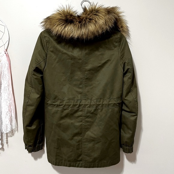 zara faux fur lined winter parka - Picture 14 of 14